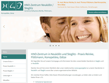 Tablet Screenshot of hnozentrum-berlin.de